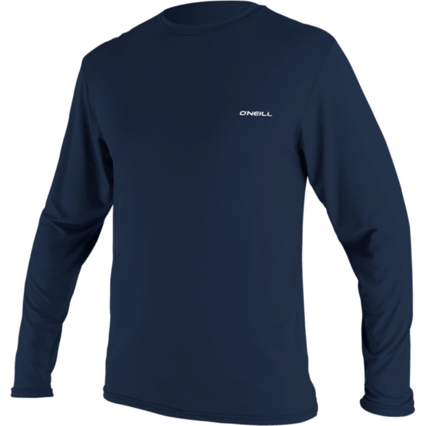 2026 O'Neill Mens Basic Skins Long Sleeve Sun Shirt 5719 - Navy